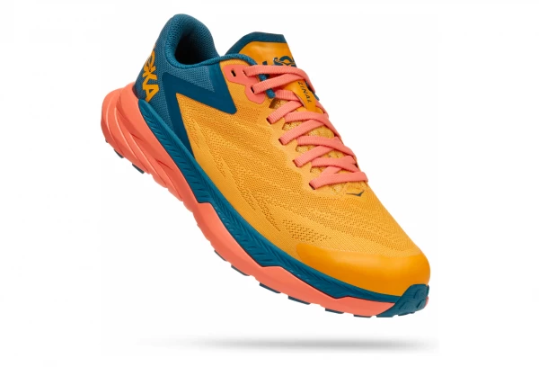 Trailschuhe Für Damen Hoka One One Zinal Orange Blau 1 Trailschuhe Für Damen Hoka One One Zinal Orange Blau