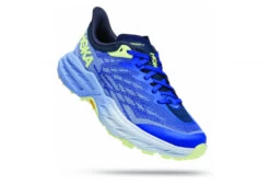 Hoka One One Speedgoat 5 Trailrunning-Schuh Blau Gelb Women